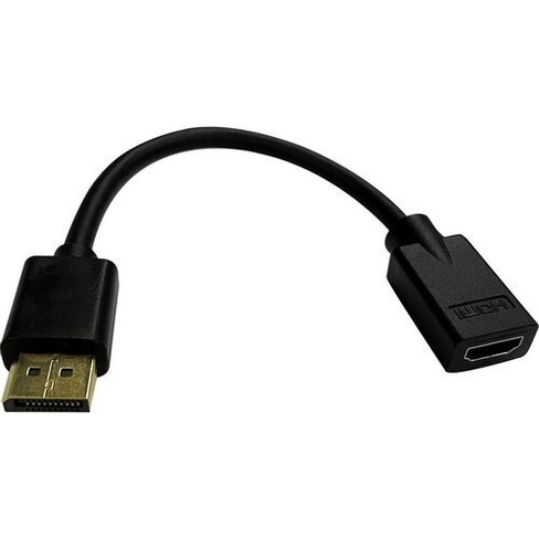 Переходник Buro DisplayPort (m) - HDMI (f), черный [bu-hdmi(f)-dp(m)]
