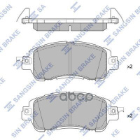 Колодки Передние Mazda 2 2014- Sp1974 Sangsin brake арт. SP1974