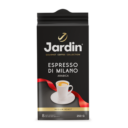 Кофе молотый Jardin Espresso di Milano, 250 г, вакуумная упаковка JARDIN