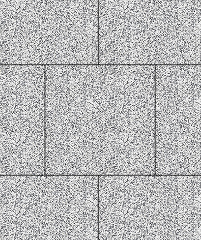 Тротуарная плита Квадрат Б.5.К.6 мрамор белый с черным