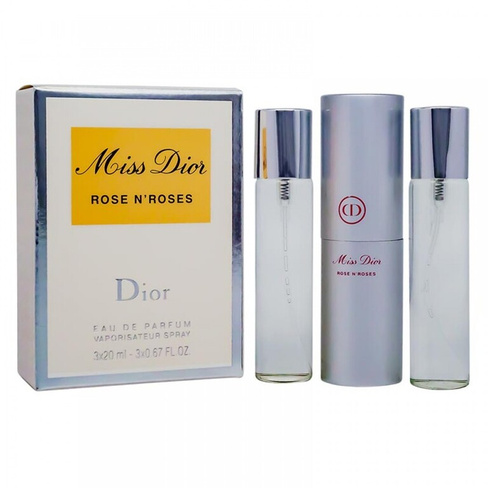 Набор женской парфюмерной воды Dior Miss Dior Rose N'Roses, 3 х 20 мл