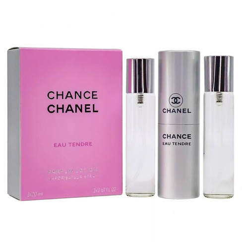 Набор женской парфюмерной воды Chanel Chance Eau Tendre, 3 х 20 мл
