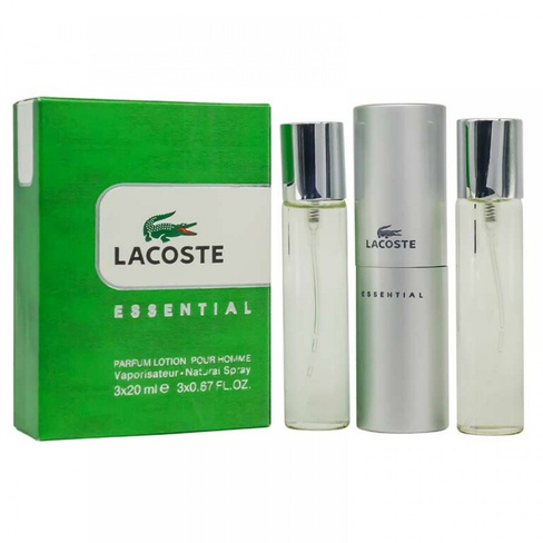 Мужская парфюмерная вода Lacoste Essential, 3х 20 мл