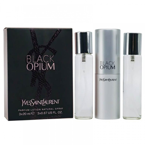 Женская парфюмерная вода Yves Saint Laurent Black Opium, 3х 20 мл