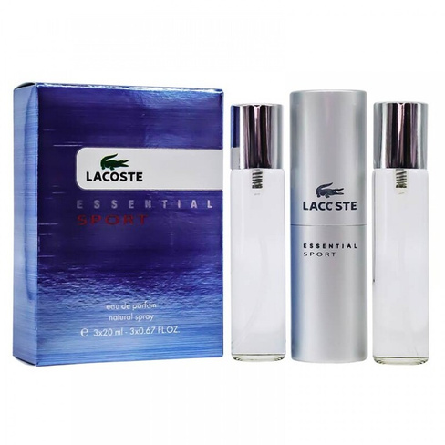 Мужской парфюмерный набор 3х20 ml Lacoste Essential Sport
