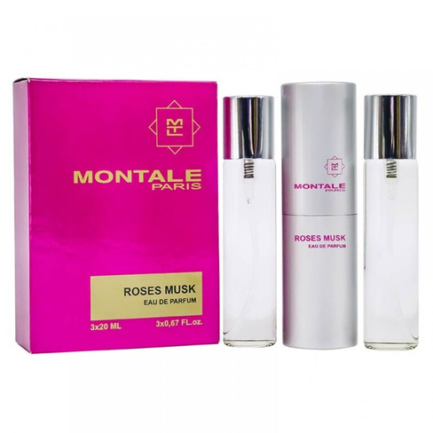 Женская парфюмерная вода Montale Roses Musk, 3х 20 мл