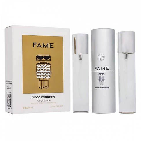 Женская парфюмерная вода Paco Rabanne Fame, 3х 20 мл