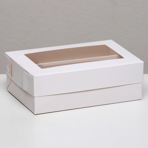 Коробка для макарун, с ложементом, белая 16,5 х 10,5 х 5,5 см UPAK LAND
