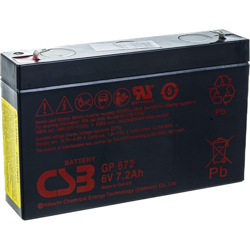 Аккумулятор для ИБП CSB GP672