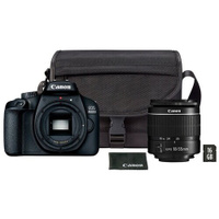 Фотоаппарат Canon EOS 4000D Kit EF-S 18-55mm f/3.5-5.6 DC III + сумка SB130 + карта памяти 16GB, черный