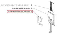 Крышка 535572008 устройства для карт памяти для кофемашины серии Q10 La Cimbali