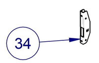 Основание дверной петли 60STFTR002 для печи конвекционной т.м. WLBake серии V