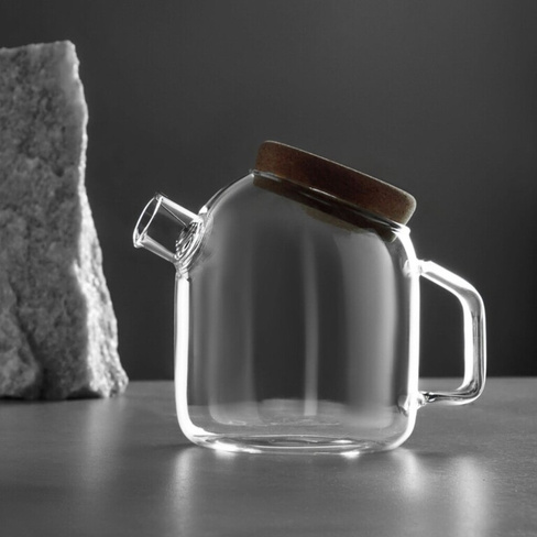Чайник заварочный стекло, 0.8 л, с ситечком, BY Collection, Эко, 850-221