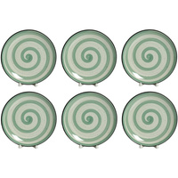 Набор тарелок на 6 персон 6 предметов Elrington Фисташковый бриз керамический