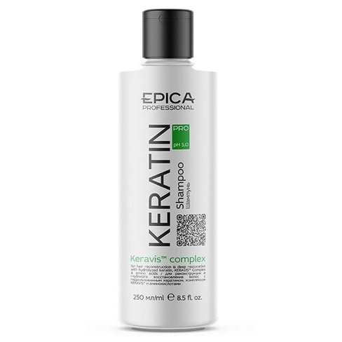 EPICA Professional шампунь Keratin Pro для реконструкции и глубокого восстановления волос, 250 мл
