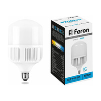 Светодиодная лампа FERON 50W 230V E40 6400K, LB-65