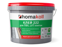 Клей Homa 222 Homakoll для ПВХ, LVT плитки 2K PU Компонент А+В 4,31 кг, шт