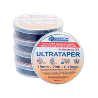 Изолента ПВХ ULTRATAPER Professional 33 0,18х19х20 черная