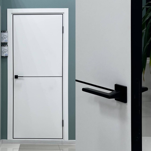 Межкомнатная дверь Нова А10 с черной кромкой