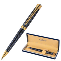 Ручка подарочная шариковая GALANT TRAFORO корпус синий детали золотистые узел 07 мм синяя 143512
