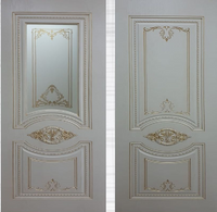 Дверь межкомнатная Космоc Моцарт дуб, натур. шпон, RAL 9001, высота 2150 мм