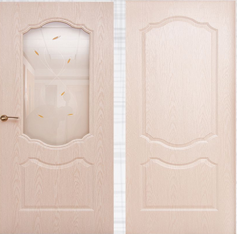Дверь межкомнатная Айрон Анастасия пленка ПВХ, цвет беленый дуб