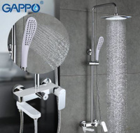 Душевая система GAPPO G2448 с верхним душем и смесителем.