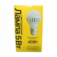 Лампа светодиодная А60, 5Вт (Е27) 4200К 11-01-001 (5Вт)