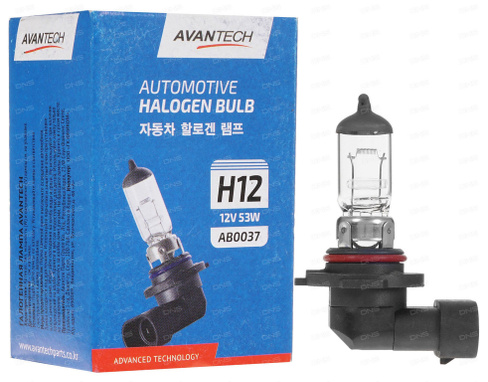 Лампа автомобильная Avantech H12 12V 53W