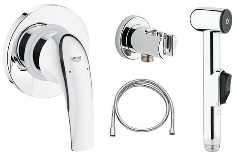 BAU CURVE Компл смесит с гиг. душ "GROHE" 123072