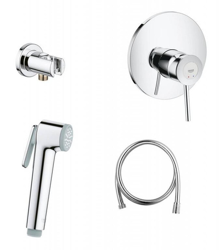 BAU CLASSIC Компл смесит с гиг. душ "GROHE" 124901