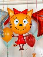 Воздушный шар фольгированный "Три кота Карамелька"