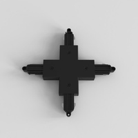 X-образный соединитель для шин Astro матовый черный 6020020