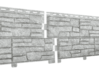 Фасадная панель Стоун Хаус Сланец 2х0,225 м светло-серый