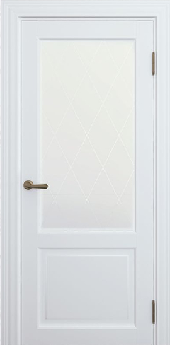 Дверь межкомнатная Версаль 80 Снежная королева, со стеклом