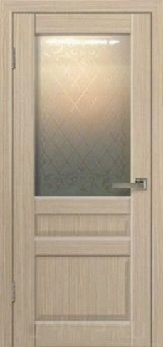 Дверь межкомнатная Моцарт капучино 80, со стеклом