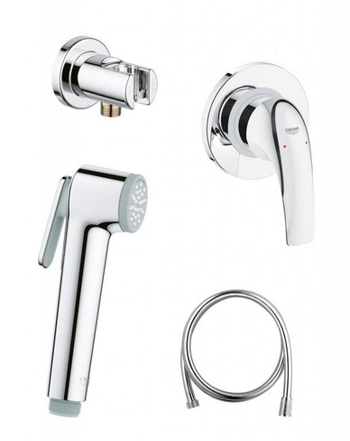 BAU CURVE Комплект смесит с гиг.душ. "GROHE" 124899