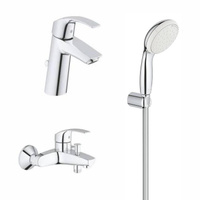 EUROSMART Комплект смесит с душ.набором "GROHE" 124470