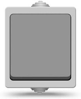 Выключатель Универсал ОП-1 "Аллегро" 1279, серый, IP54