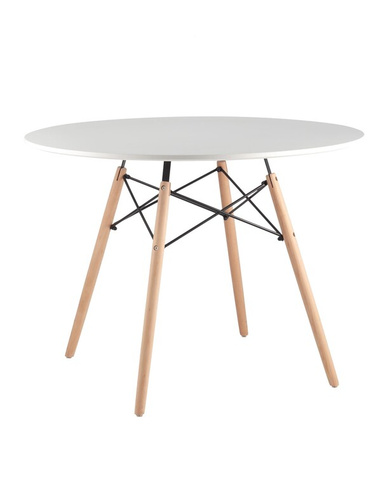 Стол Eames DSW D100 Stool Group DSW D100, столешница МДФ, ножки массив бука