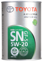 Масло моторное Toyota Motor Oil SN 5W20, (1 л.) O. E. M. TOYOTA MOTOR OIL S