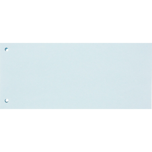 Разделитель листов картонный Комус 100 листов по цветам голубой (105x240 мм)