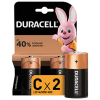 Батарейки DURACELL Basic С LR14 14А алкалиновые Комплект 2 шт. блистер