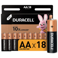 Батарейки Комплект 18 шт. DURACELL Basic AA LR06 15А алкалиновые пальчиковые блистер