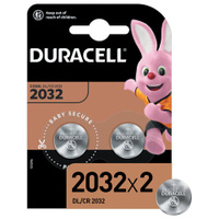 Батарейки DURACELL Lithium CR2032 литиевые Комплект 2 шт. блистер