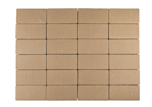 Тротуарная плитка Брусчатка светло-коричневая 100x200