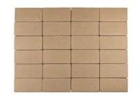 Тротуарная плитка Брусчатка светло-коричневая 100x200