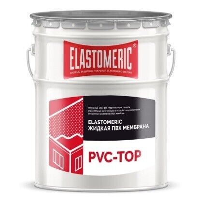 Жидкая ПВХ мембрана (мастика) Elastomeric PVC–Top (светло-серая 3 кг)