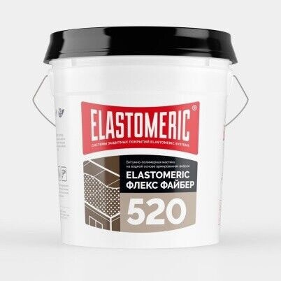 Mодифицированная битумно-полимерная мастика Elastomeric 520 Flex Faiber