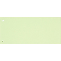 Разделитель листов картонный Комус 100 листов по цветам зеленый (105x240 мм)